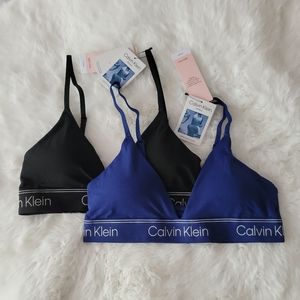 🦋CALVIN KLEIN BRAND NEW 2-PACK BRALETTE SIZE S